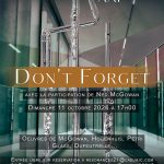 Don't Forget, par RESONANCES XXI et Ned McGowan